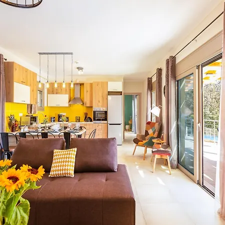 וילה Peaceful Close To Rethymno With Pool